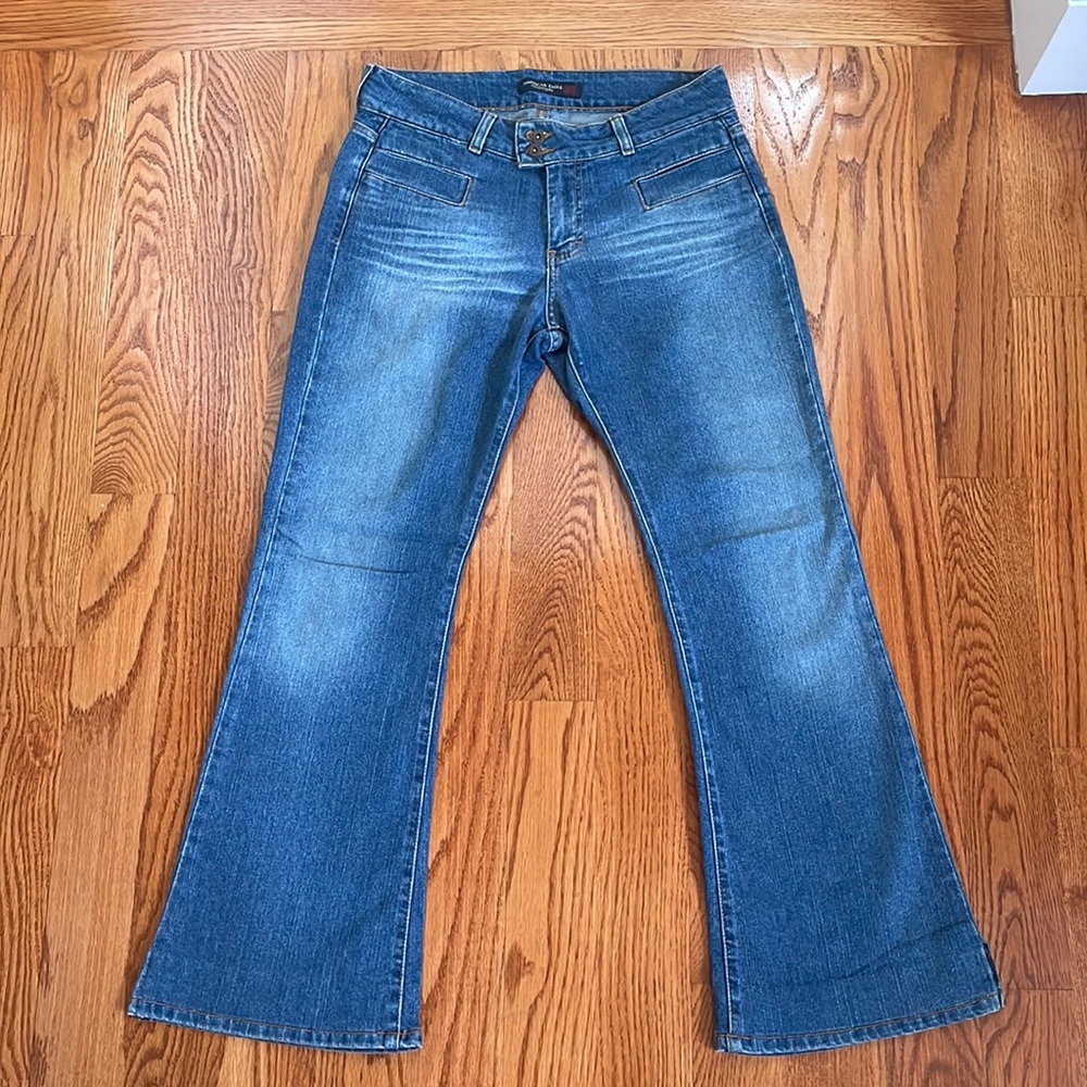 Womens American Eagle Jeans Y2K w/ Slits at bottom